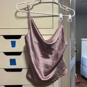 Pink Satin Cami